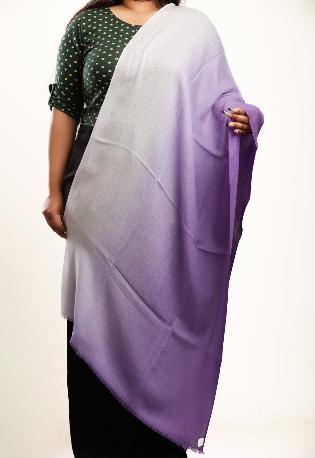 Artisan Merino Shawl – The Lavender & Ice Weave