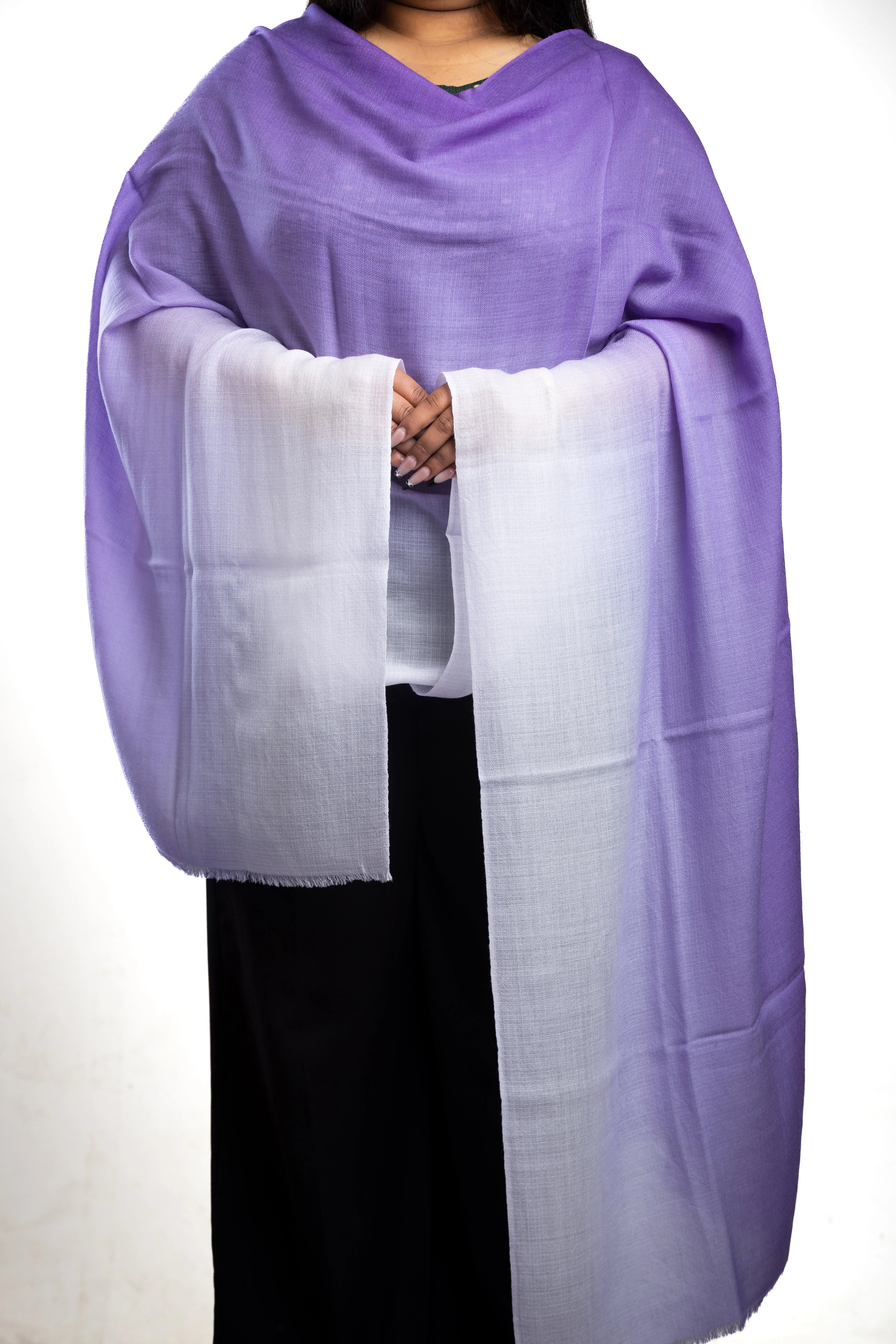 Artisan Merino Shawl – The Lavender & Ice Weave