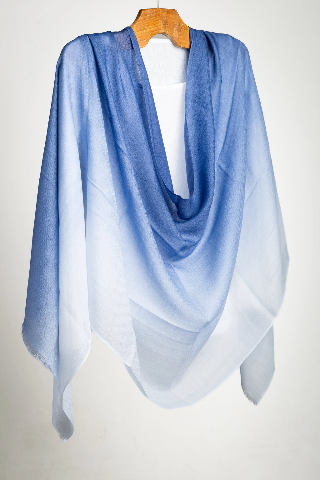 Artisan Merino Shawl – The Ice Blue Heritage Weave