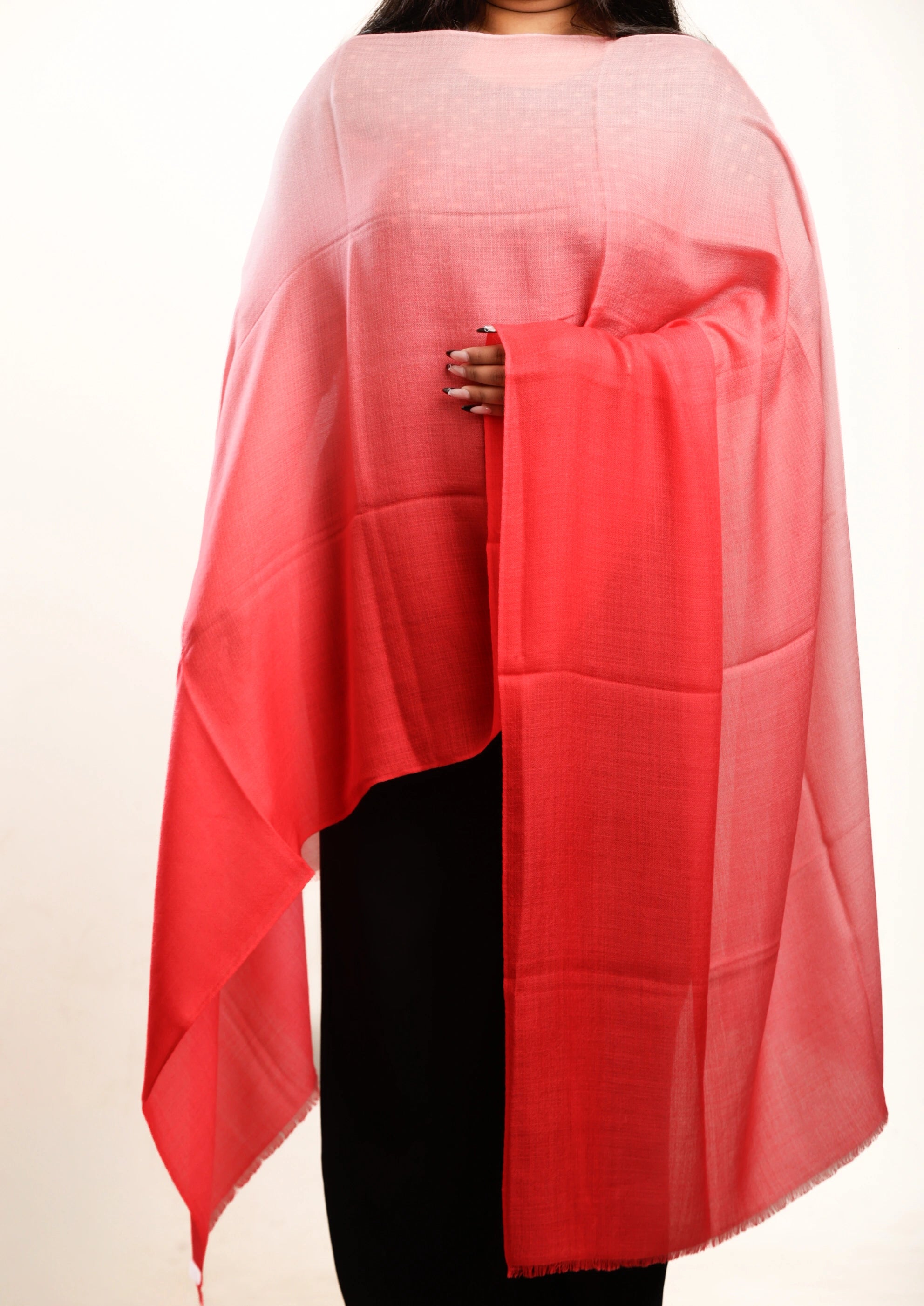 Artisan Merino Shawl – The Crimson Frost Weave
