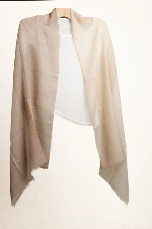 Artisan Merino Shawl – The Cocoa & Cream Quad Weave