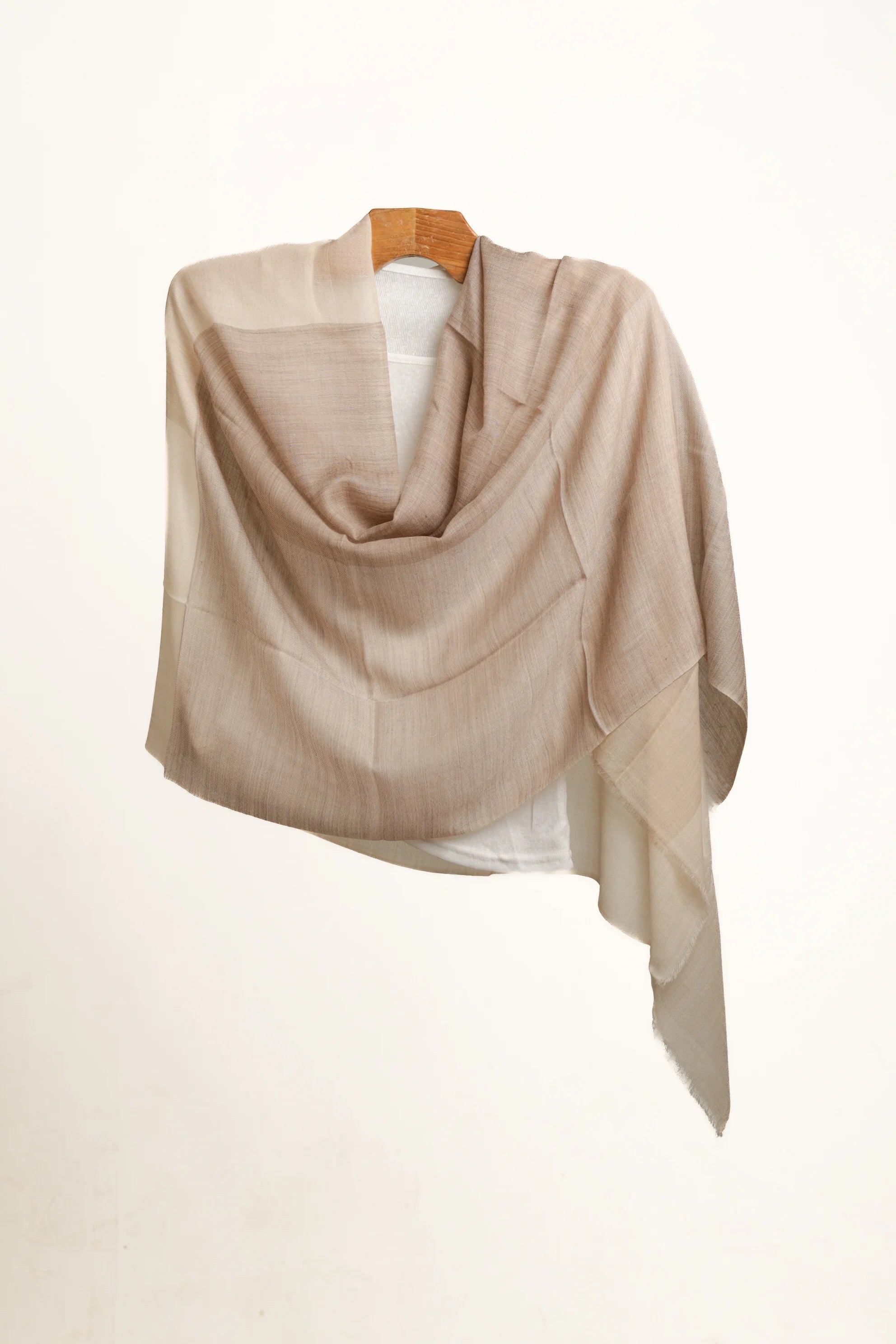 Artisan Merino Shawl – The Cocoa & Cream Quad Weave