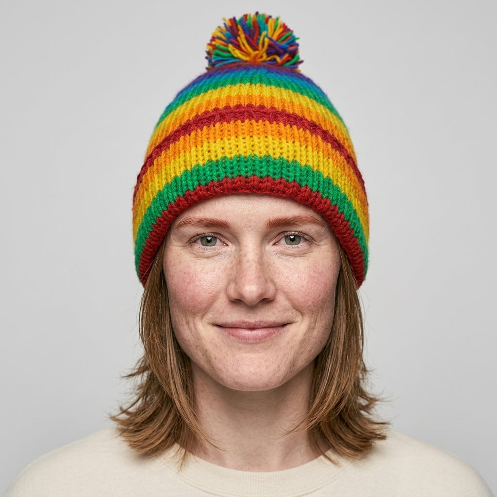 Knit Beanie — On Model - Close-up Detail | Generated by Modelize