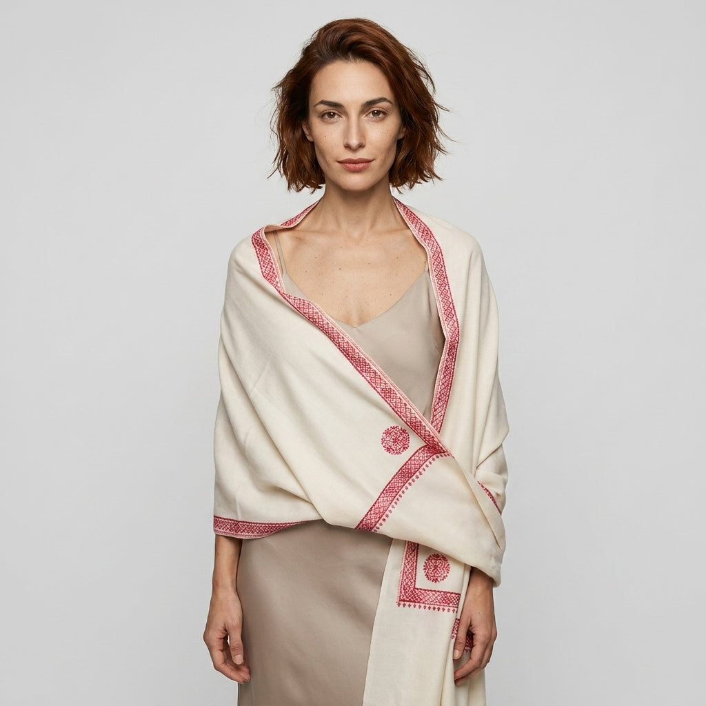 Shawl — On Model - Accessories Focus | Generated by Modelize